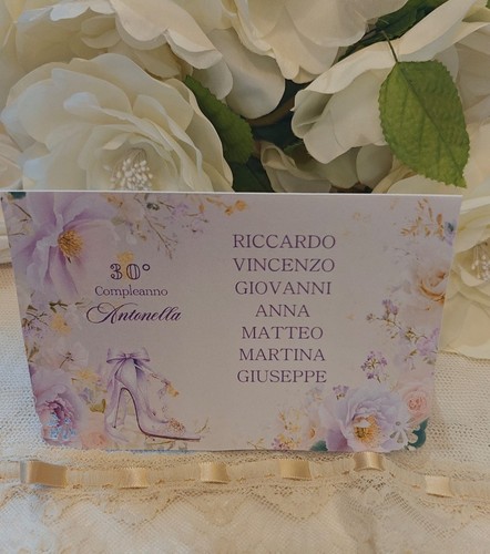 Segnatavolo con nomi - , invitati