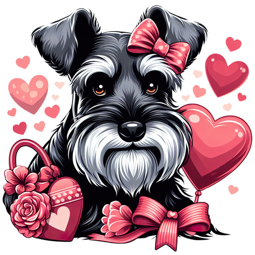 Adesivo auto schnauzer nano - auto,