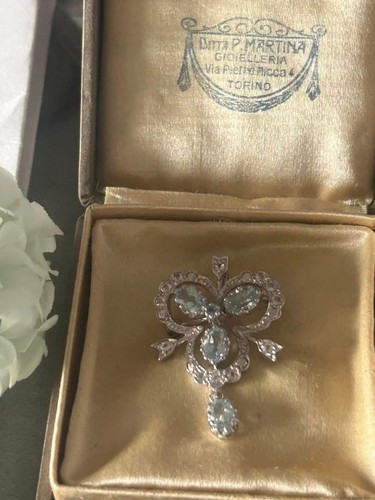 Ciondolo spilla argento topazi - spilla,