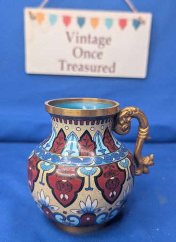Vaso cinese cloisonné bronzo