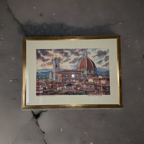 Acquarello originale firenze - acquarello,