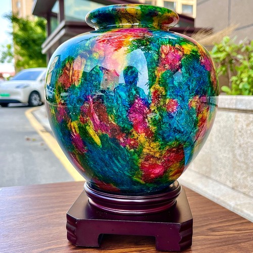 Vaso fiori giada colorato