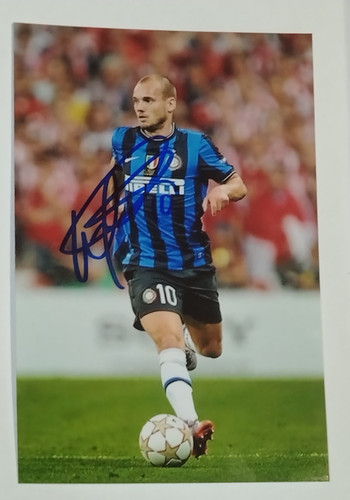 Autografo wesley sneijder foto - autografo,