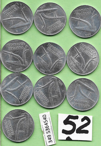 Lotto monete 10 lire - monete,