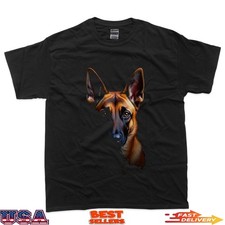 T-shirt nera belga Malinois