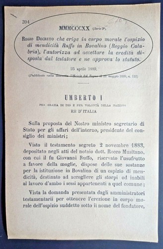 Bovalino regio decreto - bovalino(rc)-regio,