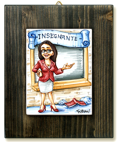 Insegnante quadro mattonella - insegnante-quadro,