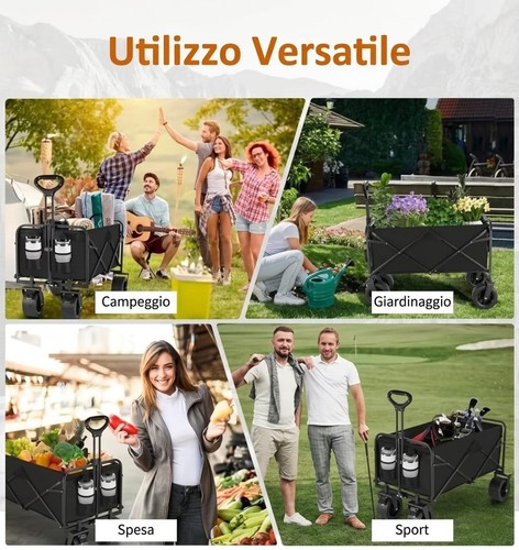 Carrello pieghevole - pieghevole, da