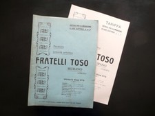 Catalogo Premiata Vetreria Artistica Fratelli Toso Murano Venezia Primo '900