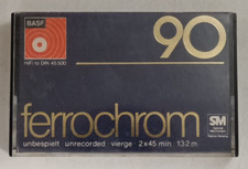 BASF FERROCHROM 90 1974 TIPO 3 III FECR SENZA SCRITTE musicassette vergini