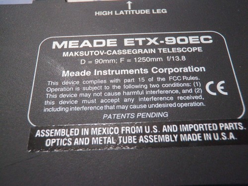 Meade etx piastra - meade,