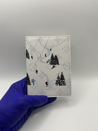 Copri passaporto sci - sci, bianco