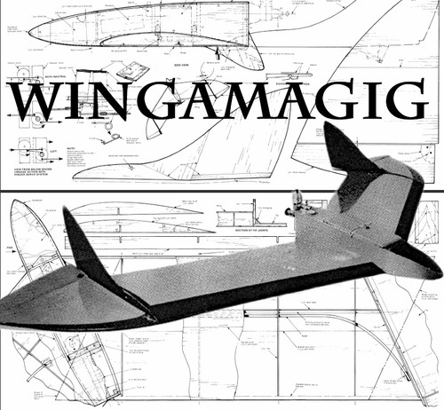 Wingamagig flying wing - wing, 43"