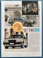 Rara Pubblicita’ VOLVO 740 Berlina e Station Wagon del 1986