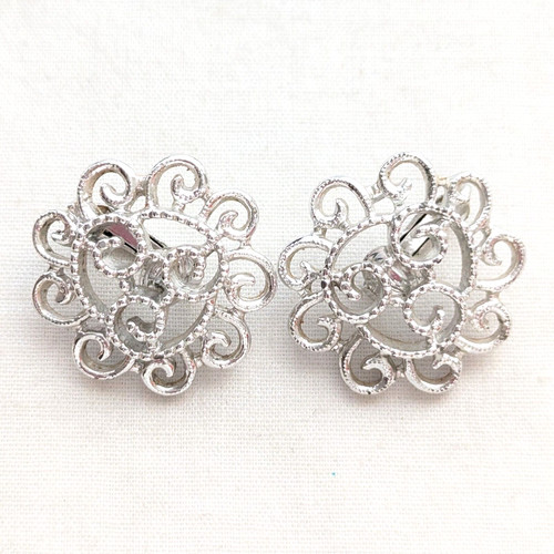 Orecchini clip fiore - orecchini,
