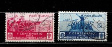 REGNO 1934 NR 2 VALORI DA LIRE 0.75+1, 25USATO AL 10% DEL SASSONE MEDAGLIE ORO
