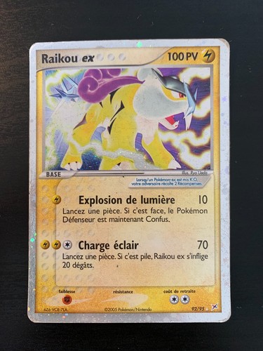Carte pokémon raikou ex - carte,