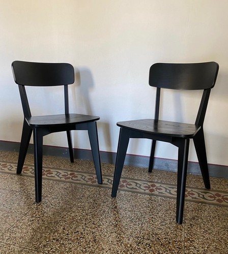 Sedie nere legno per sala - in,