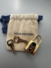LOUIS VUITTON ORIGINALE LUCCHETTO E CHIAVI LOCK È KEY GOLD ORO