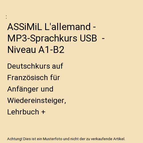 Assimil allemand - l'allemand,