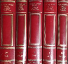 VOCABOLARIO DELLA LINGUA ITALIANA 5VV AA.VV. TRECCANI 1986  RILEGATO