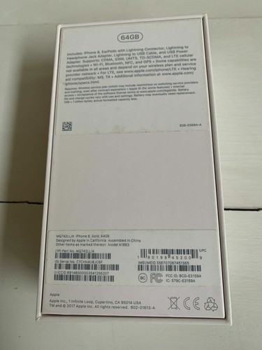 Iphone oro rosa scatola - 8,