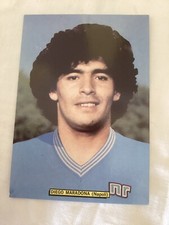 NAPOLI CALCIO CARTOLINA DIEGO ARMANDO MARADONA AUTOGRAFO EDIZIONI SUPER GOL 1984