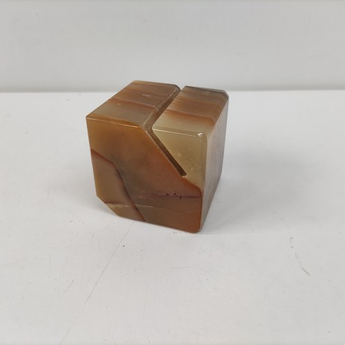 Alabastro cubo scrivania