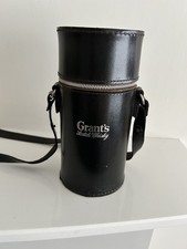 Grants Scotch Whiskey 2 Glass Travel Flasks In Leather Case Read Description