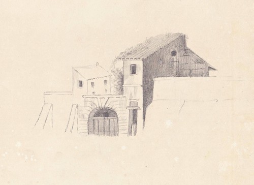 Casa architettura schizzo - architettura,