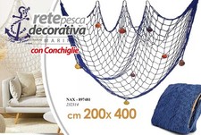 RETE DA PESCA DECORATIVA BLU