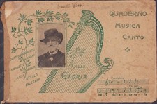 Quaderno Spartito musicale Giuseppe Verdi alla Gloria teoria Musica Canto