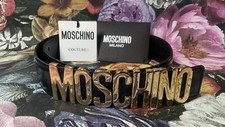 Cintura Moschino LOGO in pelle