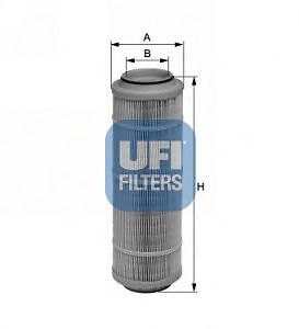 Filtro aria ufi - aria, 27.593.00