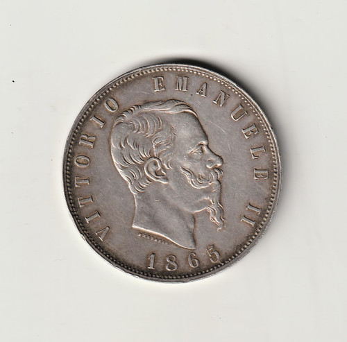 Lire 1865 napoli - 5,