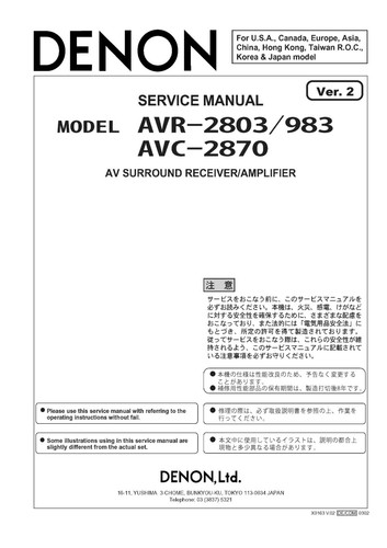 Servizio manuale istruzioni - manuale,