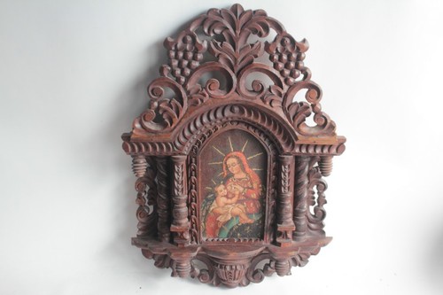 Antica pala altare legno - d'altare,