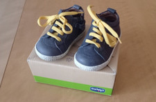 WALKEY tg 18 primi passi Sneakers Bimbo in vera Pelle Blu. Made in Italy