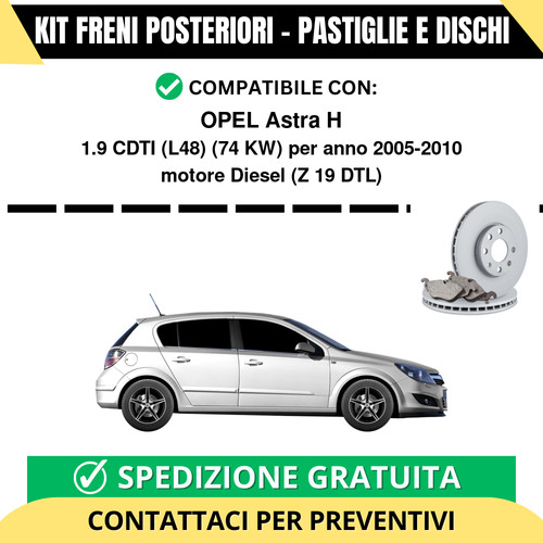 Kit freni posteriori per opel - kit,