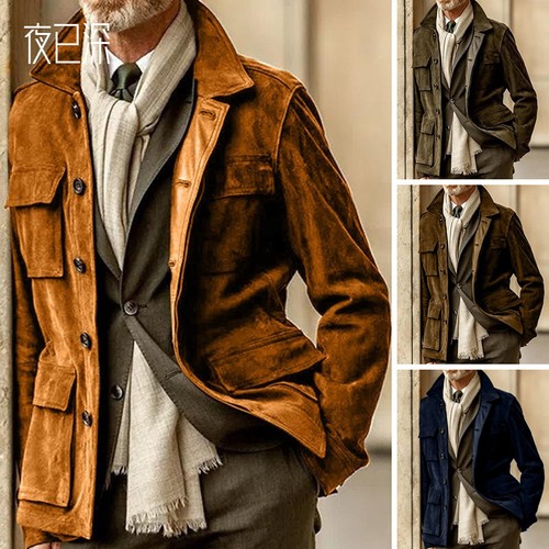 Giacca uomo scamosciata - , look