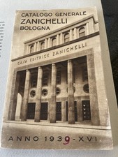 Zanichelli Editore Bologna/ Catalogo 1939 Ventennio Raro