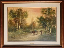 Dipinto con paesaggio 90x70 cm