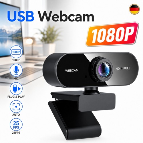 Webcam usb 1080p full - full, hd