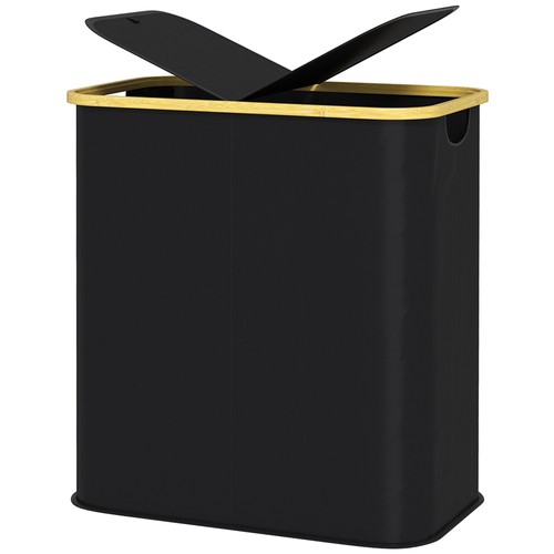 Homcom cesta porta - cesta, biancheria