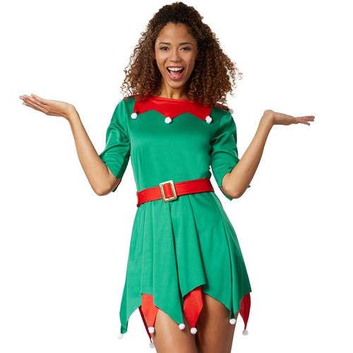 Costume donna elfo natale - costume, di