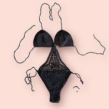 Costume da bagno intero uncinetto mare donna trikini uncinetto girl crochet