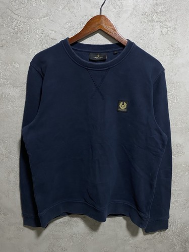 Belstaff felpa uomo basic navy - belstaff,