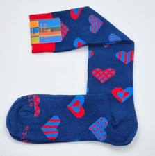Calze Gallo Uomo Cotone Love Cuore Rosso Blu Inglese San Valentino taglia 40-45