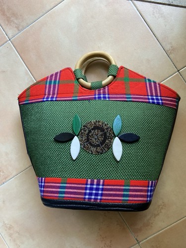 Borsa mano donna tessuto - borsa,