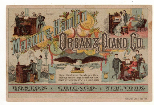 C1880 biglietto pubblicitario - c1880,